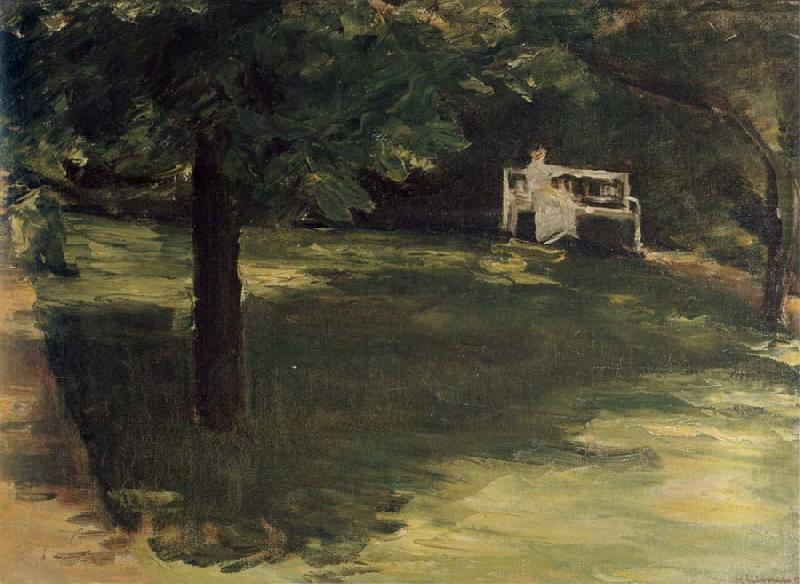 Garden Bench beneath the Chesnut Treses in t he Wannsee Garden, Max Liebermann